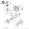 Isozu Parti di motori per macchine da costruzione Motore diesel Albero motore 8980292701