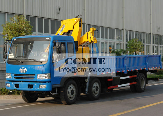 Porcellana Il camion durevole del trasporto di XCMG ha montato la gru con la capacità di sollevamento massima 6300kg fabbrica