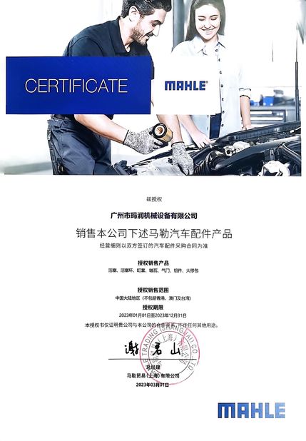 Porcellana Guangzhou Marun Machinery Equipment Co., Ltd. Certificazioni